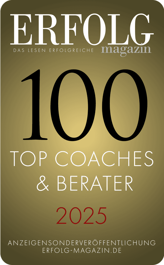 Erfolg Magazin Siegel „100 Top Coaches & Berater 2025“